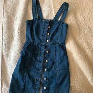 Button down jean dress